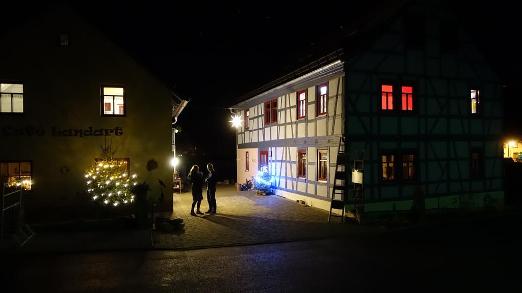 Cafe Landart Im Thueringer Finistere Apartment Plaue  Bagian luar foto