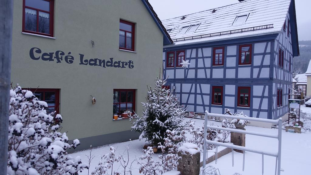 Cafe Landart Im Thueringer Finistere Apartment Plaue  Bagian luar foto